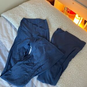 Aerie crossover flare leggings